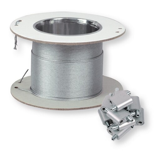 Kit bobine 100 mètres Ø 1,5 et 50 attache câble petit modèle